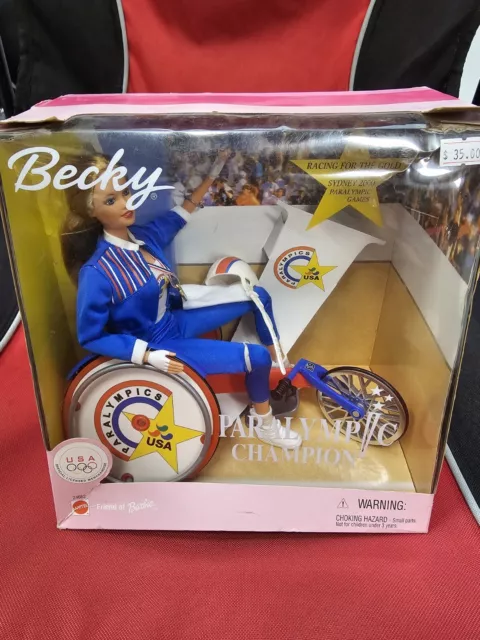 Barbie Becky Paralympic Champion Doll USA 1999 Mattel 24662