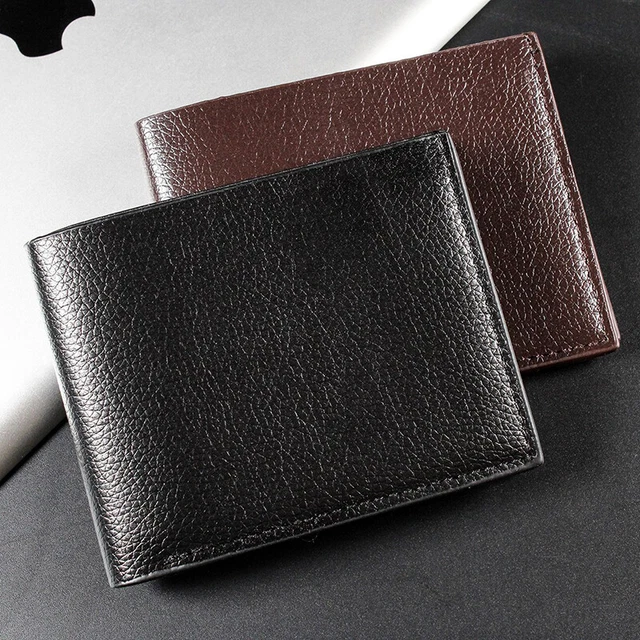 Men Blocking Leather Wallet Credit Card ID Holder Zipper Purse Pu Leather Purse☆
