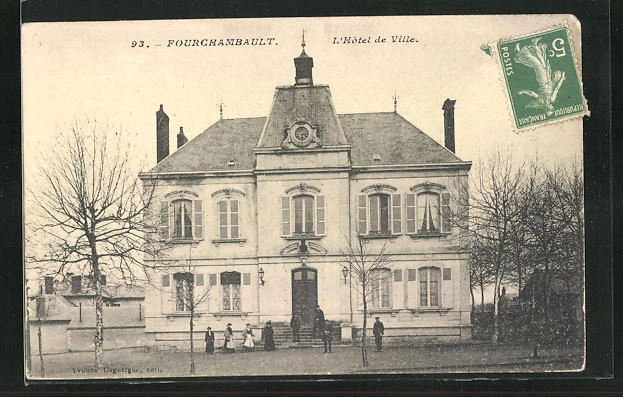 CPA Fourchambault, L´Hôtel de Ville 1916