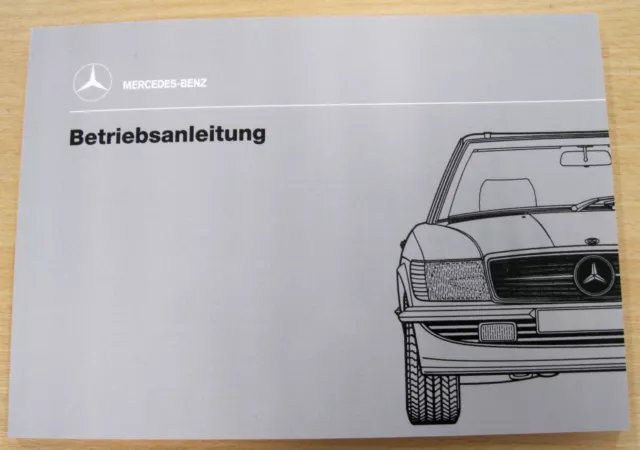 Original Betriebsanleitung Mercedes-Benz W107 300SL/420SL/500SL NEU Deutsch 0489