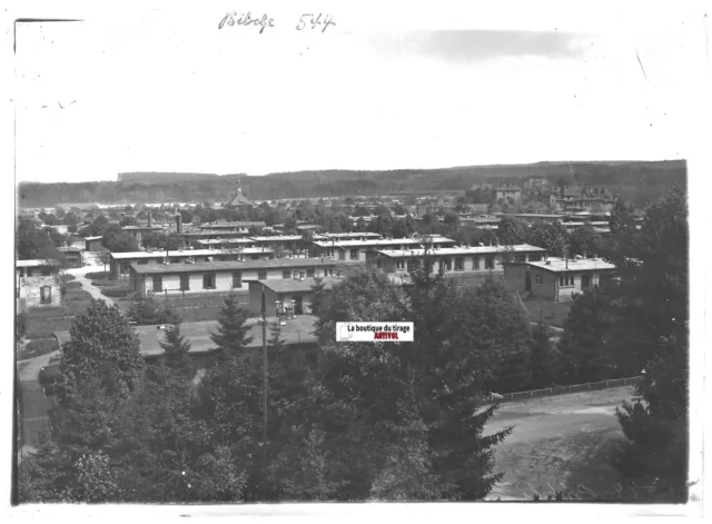 13x18cm Military Camp Bitche Positive Antique Photo Glass Plate