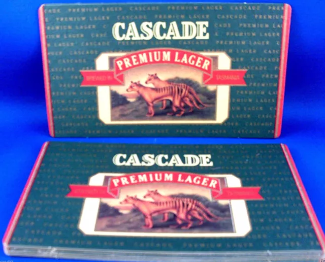 RARE Vintage Bulk Lot 10x CASCADE Premium Lager BEER Collector Coasters MAN CAVE 3