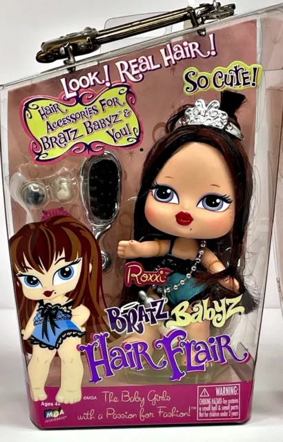 BRATZ BABYZ BABY Doll Real Hair Flair ROXXI RARE HTF Toy MGA New