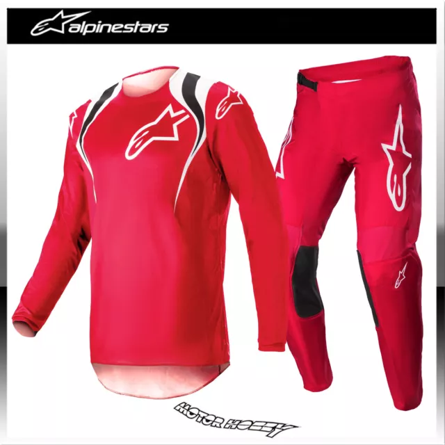 Completo Cross Enduro Alpinestars Fluid Narin Mars Red White