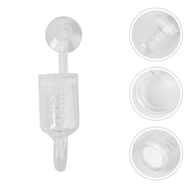 CO2-Regler Diffusor Kontrollglasrohr mit Saugnapf für Aquarium Aquarium