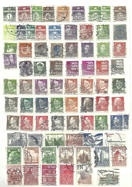 LOT DE 50 Timbres Oblitéré De France Avec Cachet Rond Tous Différents EUR 2,11 - FR