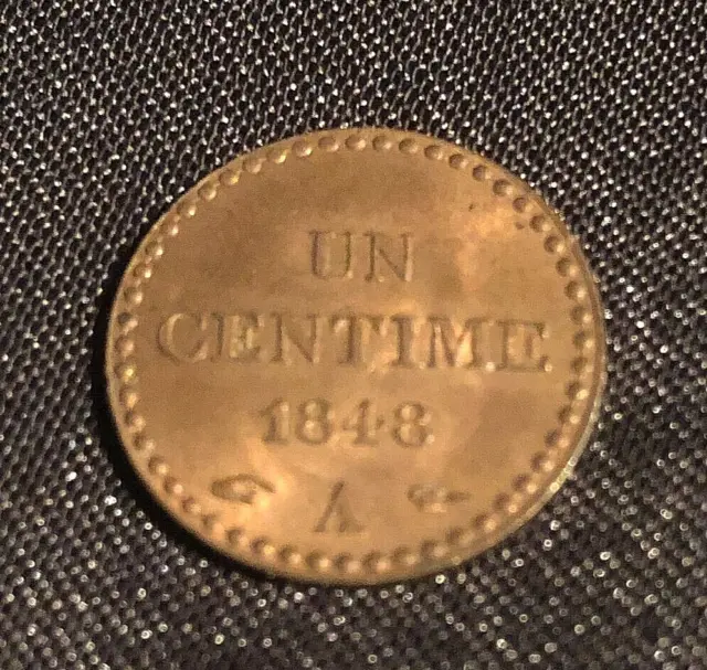 1 centime DUPRÉ 1848 A