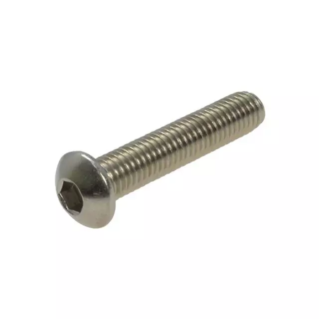 Button Head Socket Screw M3 (3mm) Metric Coarse Stainless Steel G304 ISO 7380 2