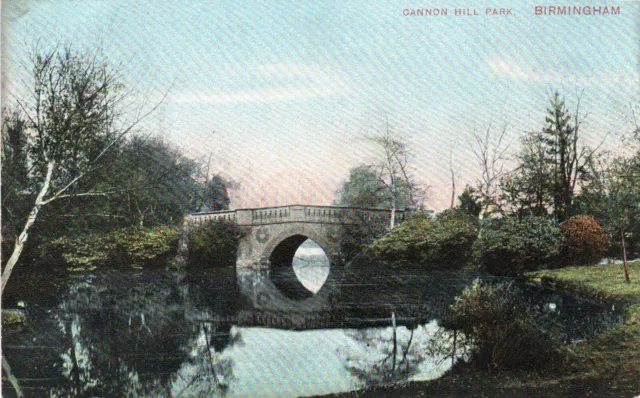 Warwickshire BIRMINGHAM Cannon Hill Park Postkarte Postkarte gebraucht Briefmarke Poststempel