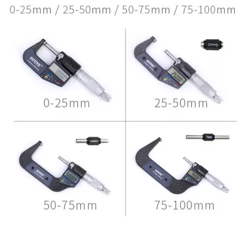 0-100mm Digital Micrometer 0.001mm Electronic Outside Micrometer Caliper Gauge 3