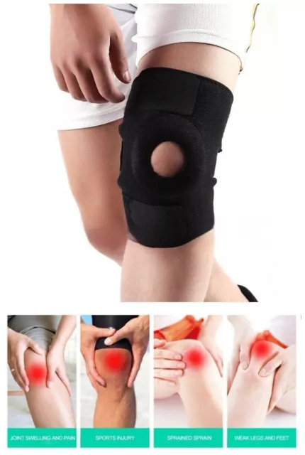 Unisex Adjustable Crash Knee Strap Running Fitness Sport Protective Gear Patella