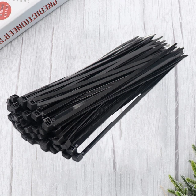 5 pacchetti supporto cravatta nero fascette autofissanti fascette