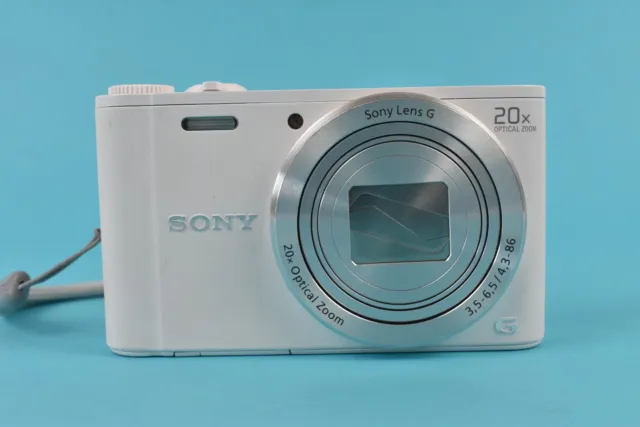 Sony Cyber-Shot DSC WX350 18.2MP Digital Camera AVCD Exmor R White
