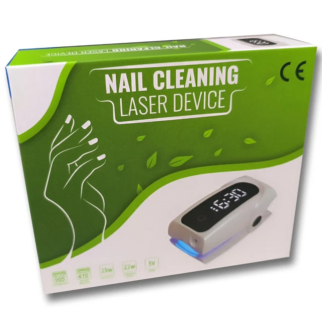 Nuevo Dispositivo Portátil de Limpieza de Uñas Láser Tratamiento Tratamiento 5V Blanco Conjunto Completo