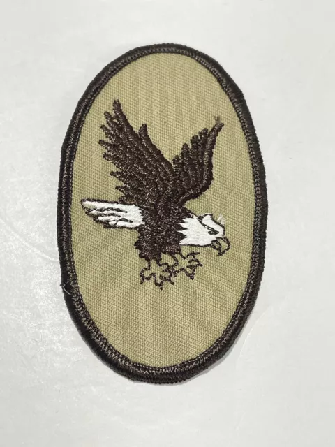 Brown & Tan Eagle Design Iron on Embroidered Patch 3.5in”