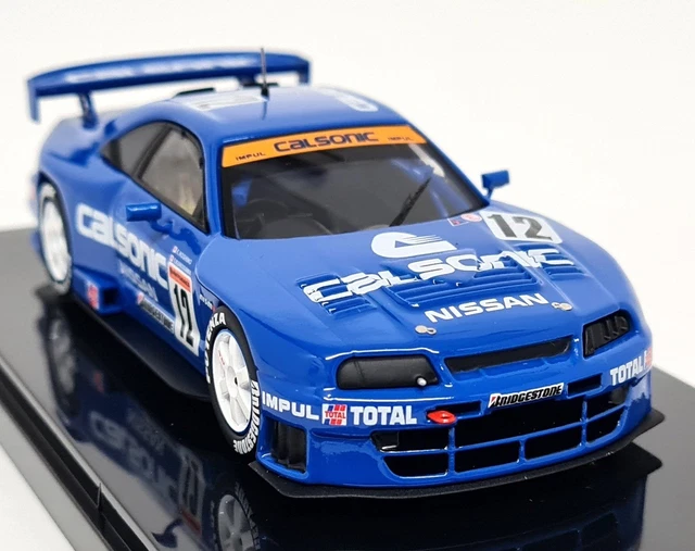 EBBRO 1/43 NISSAN Skyline Calsonic Gr.A 1988 #672 Blue New in box