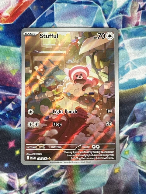 Stuffful Evolution 2025 POKÉMON TCG Mega Evolution Stufful #154/132 Illustration Rare Full ...
