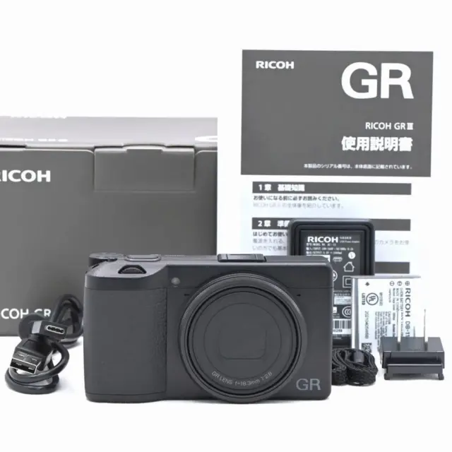 [8789 shots] [Top Mint] Ricoh GR III 1080p 24.2MP f/2.8 Compact Digital Camera