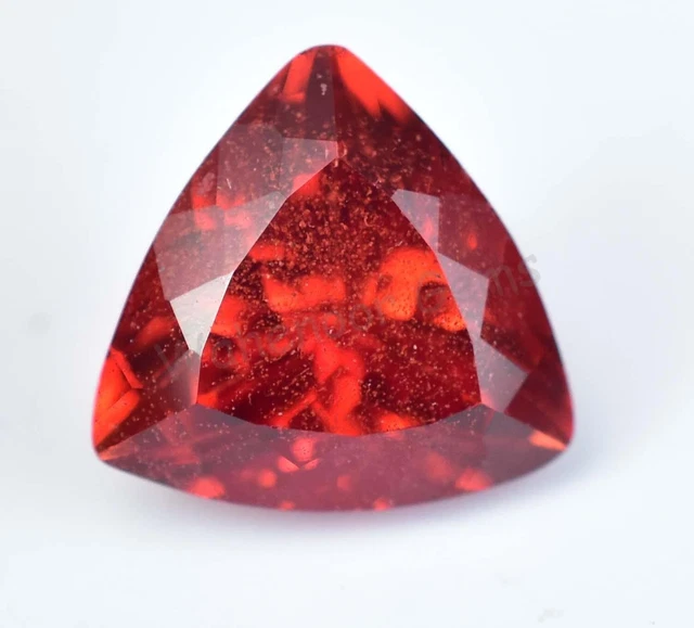 Saphir Naturel Orange 7,25 Carats - Certifié GIR - Taille Ronde Impeccable - Rare