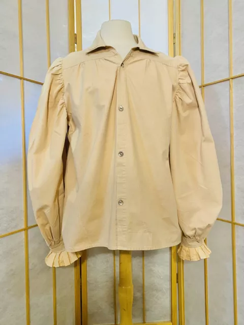 Vintage Retro Antique 1800s Men’s Shirt Eugene Onegin Opera XL Boho Hippie