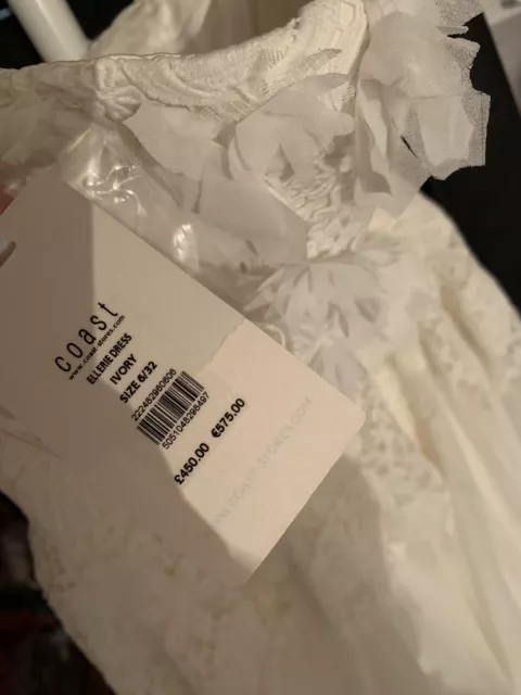 Coast Ellerie Hochzeit Kleid  Brautkleider Uk 6 32 34 575€ Wie Neu 3