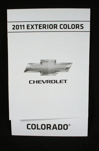 2011 Chevrolet Colorado  Paint Color Chip Brochure - Original
