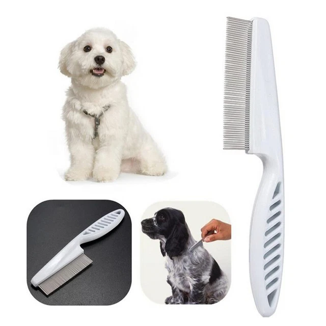 FINE TOOTH NIT COMB Head Pet Fur Hair Lice Flea Egg Removal Brush Metal Head