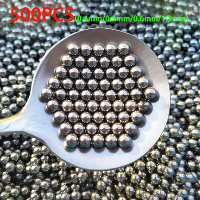 500pcs Steel Ball Precision Ball Bearing 304 Stainless Steel 0.4/0.5/0.6/1.2mm