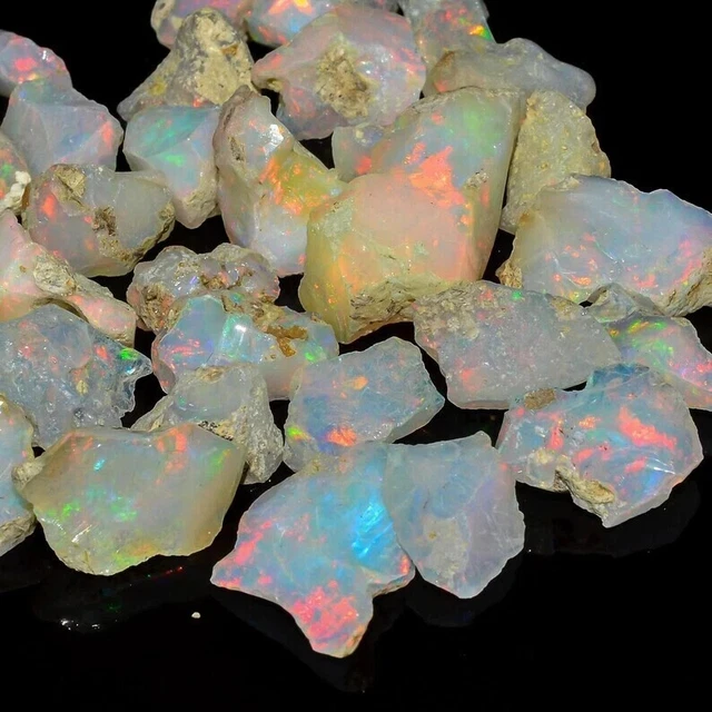 Opale Di Fuoco Naturale Etiope Jumbo Welo Esemplare Grezzo 10 - Foto 6