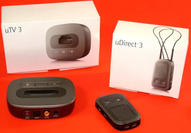 Unitron uTV 3 Sender und Unitron Udirect 3 Bluetooth Streamer - Hörhilfe für TV