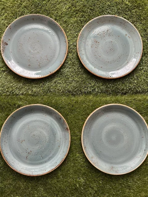 4 x Steelite Craft, England: NEW Blue Coupe Dinner Plate (s), 10" Craft Blue