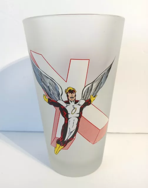Marvel Comics Toon Tumblers Angel 2006 Frosted Drinking Glass 6" - Fleabite Chip