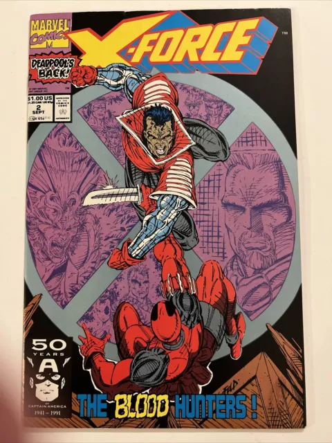 X-Force # 2 1st Print Marvel Comic Book 2nd Deadpool Appearance Cable KEY