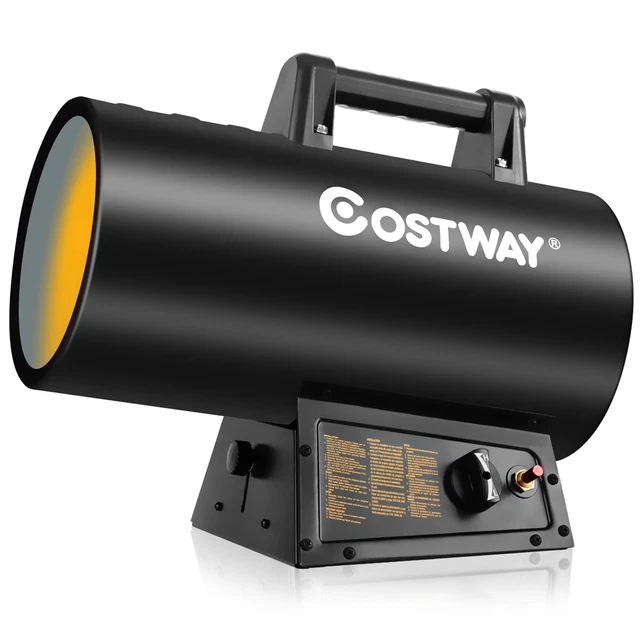 60000 BTU Portable Propane Forced Air Heater Overheat&Cut-off Protection Outdoor