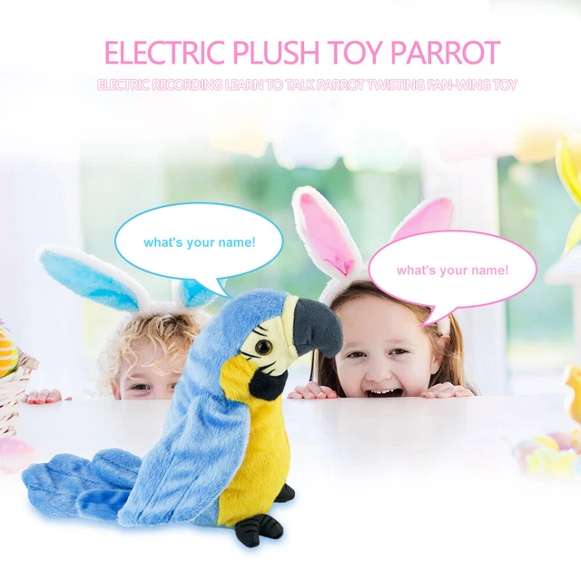 Gallery Detail: Cute Talking Sound Parrot Waving Wings Electric Parrot Stuffed Plush