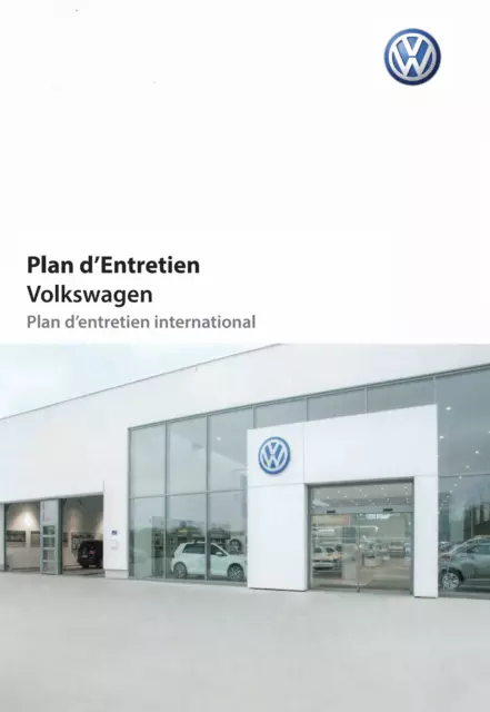 VW Volkswagen français carnet d'entretien 21 modèles