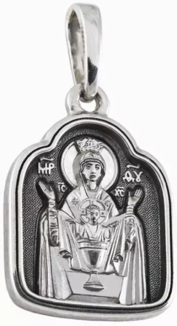 Orthodoxe 925 Silber Kreuz - Anhänger