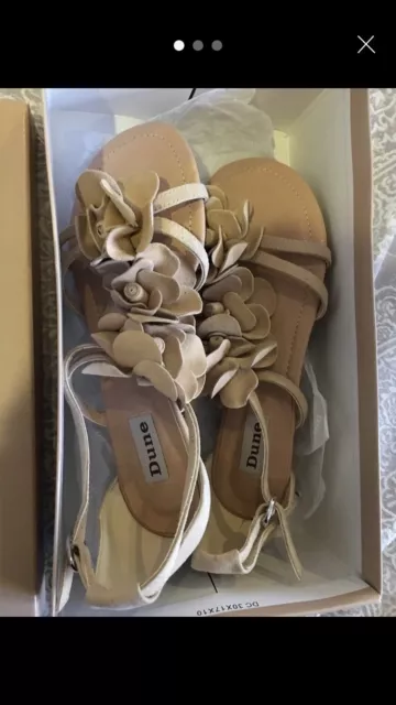 DUNE SANDALS SIZE 4 Brand New In Box Never Been Worn Just Tried On