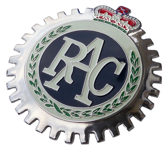 Vintage 1950s Barc Britannique Automobile Course Club Voiture Badge Emblème