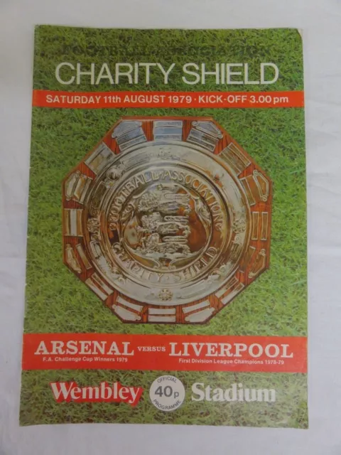 Arsenal v Liverpool Charity Shield 11th August 1979 official programme