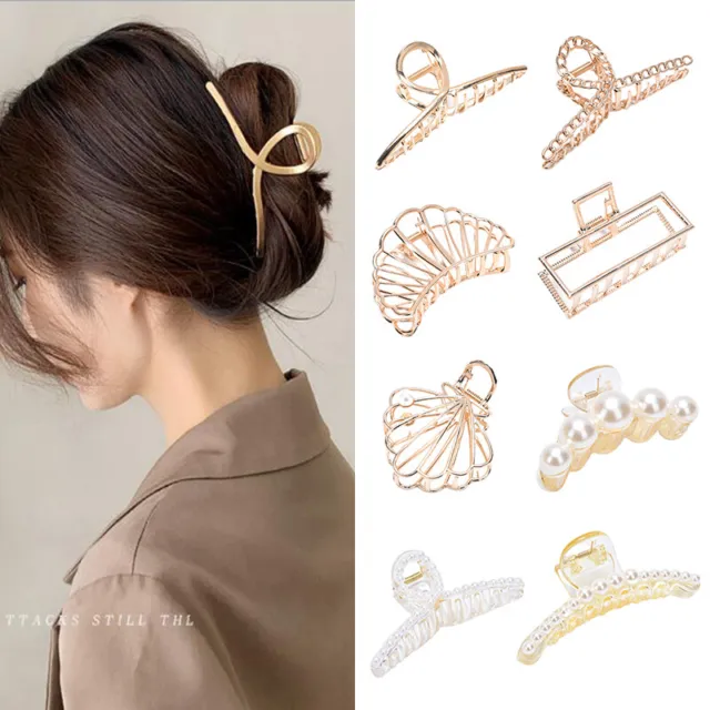 Women Hair Claw Clip Hair Crab Clamp Hairgrip Metal Hairpin Hair Accessories~7H