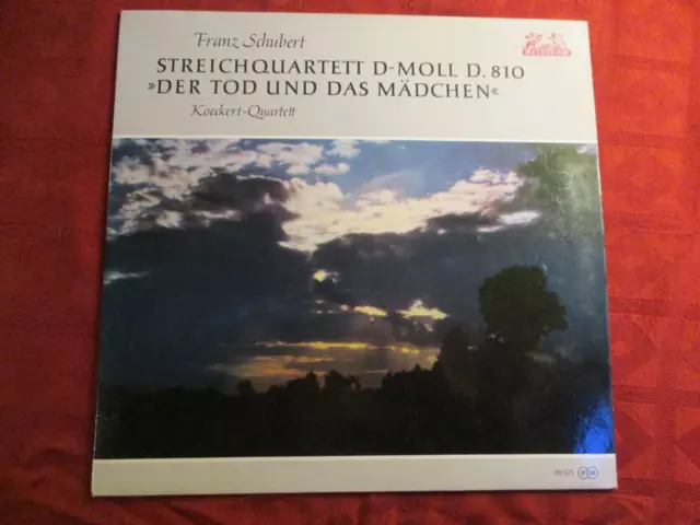 LP  Koeckert Quartett Schubert Streichquartett D-Moll "Der Tod und das Mädchen"