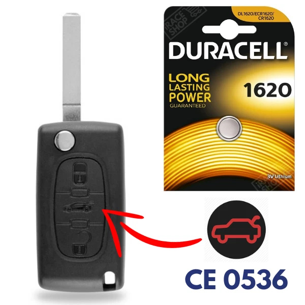 Coque Cle C3 HU83 CE0536 - 2 BOUTONS - Coque Clé Peugeot 107 207 307 308 407 CE0536 Hu83 Lame Avec Raynure Emplacement Pile Dans La Coque Ecran Peugeot 307 - Foto 8