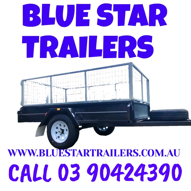 8x5 SINGLE AXLE TRAILER WITH 600 MM GALVANISED CAGE