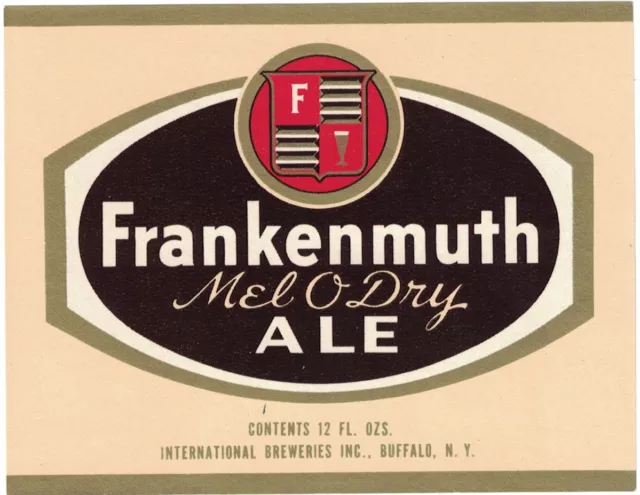 Frankenmuth Mel O Dry Ale Beer Label