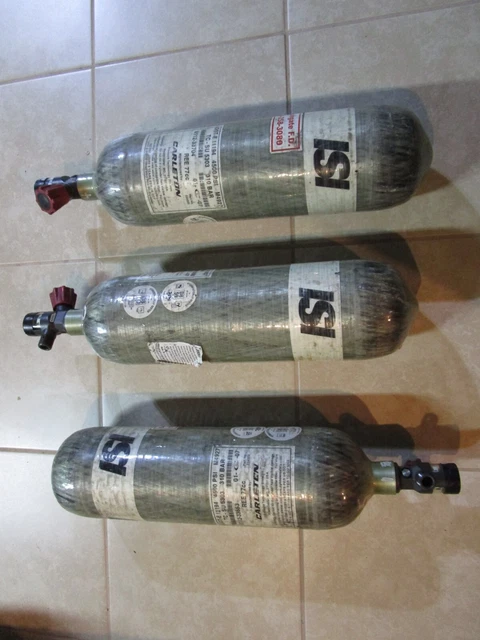 (1) 30 Minute 45cf Carleton ISI 4500psi SCBA Air Tank Cylinder 2007 Production