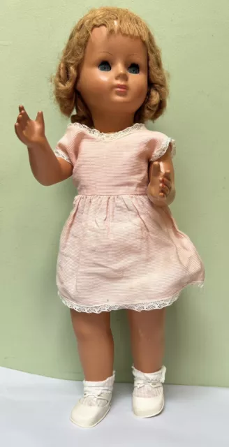 Vintage Hard Plastic & Composition Body Durga Italy Girl Doll 46 cm