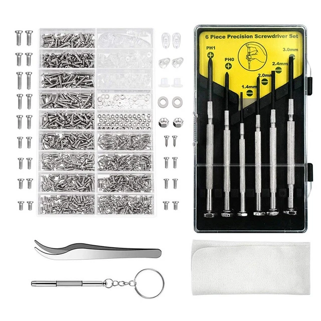 1 set kit riparazione occhiali orologio riparazione occhiali per occhiali K4G6