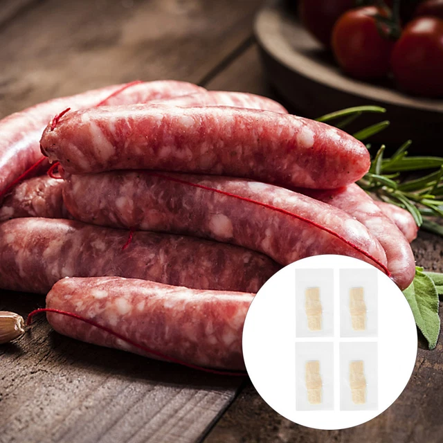 4 pz involucri per salsiccia intestini di pecora singoli tubi per salsiccia Chouricos braccio di maiale cachi