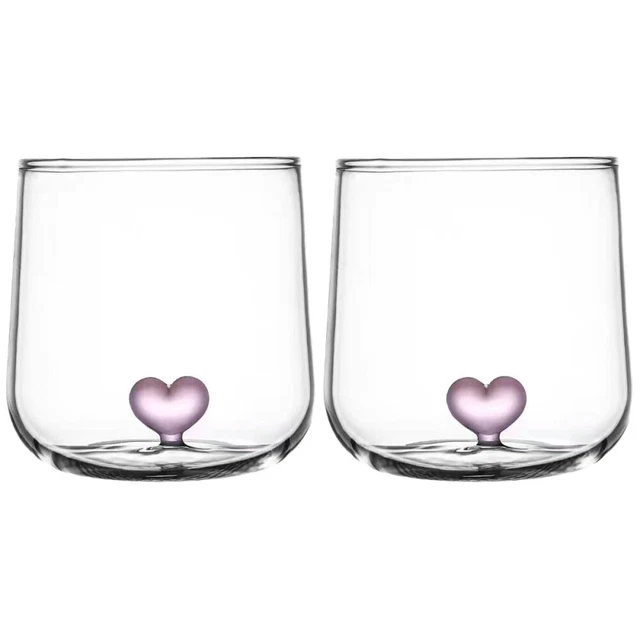 2 pz bicchieri per latte amore bicchieri per ghiaccio bicchieri da vino bianco bicchieri da liquore